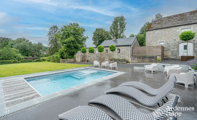 Maison de vacances � M�an pour 14 personnes pr�s de Durbuy avec piscine, bar, salle de jeux et jardin priv�