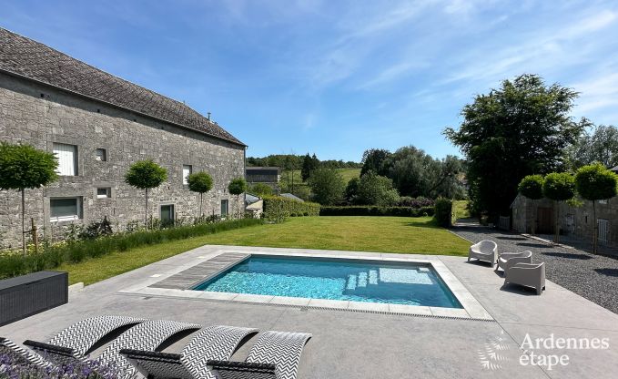 Maison de vacances � M�an pour 14 personnes pr�s de Durbuy avec piscine, bar, salle de jeux et jardin priv�