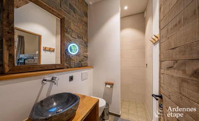 Grande maison de vacances pour 15 personnes � Hotton, Ardenne, avec 6 chambres et salles de bains, chemin�e, billard et terrasse avec brasero