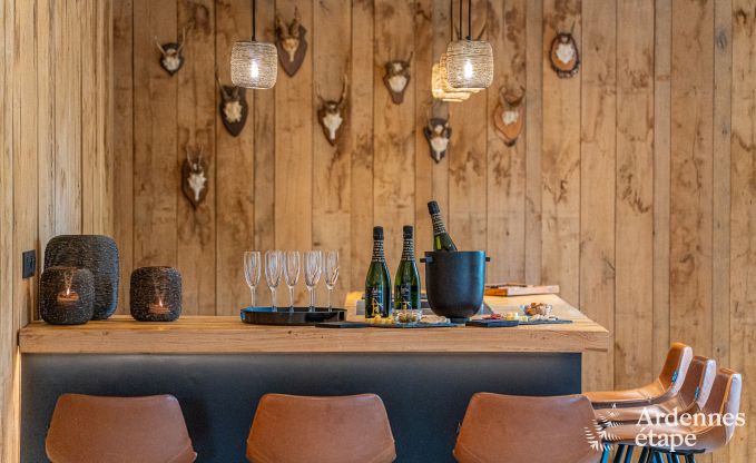 Grande maison de vacances pour 15 personnes � Hotton, Ardenne, avec 6 chambres et salles de bains, chemin�e, billard et terrasse avec brasero