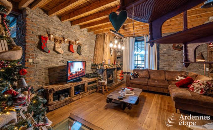 Maison de vacances unique pour 6 personnes � Houffalize, en Ardenne, dans une ambiance de No�l toute l'ann�e !