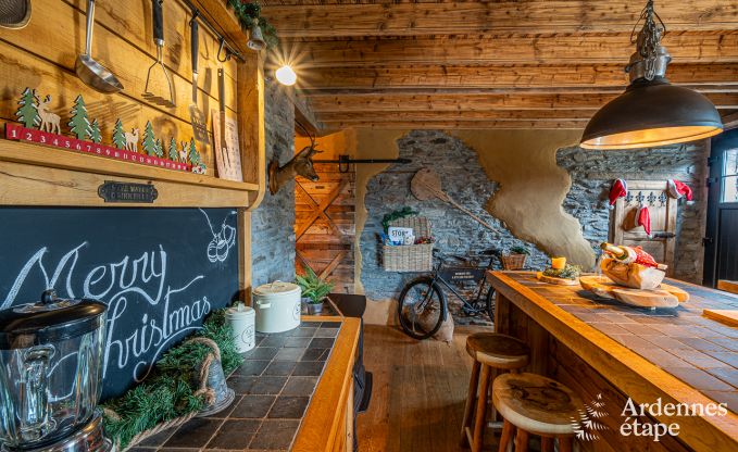 Maison de vacances unique pour 6 personnes � Houffalize, en Ardenne, dans une ambiance de No�l toute l'ann�e !