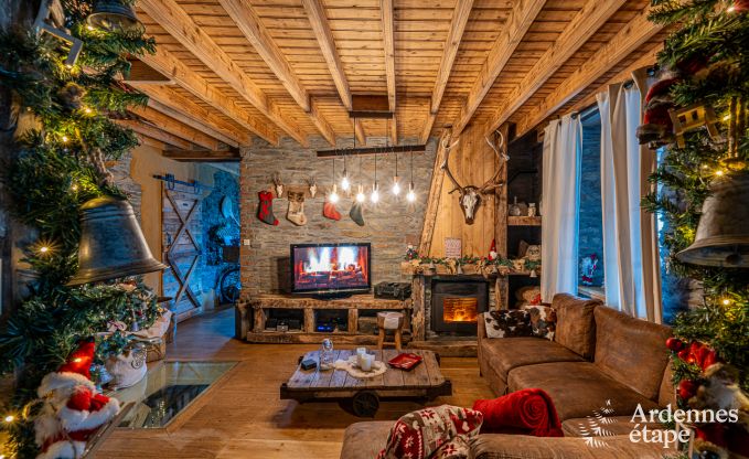 Maison de vacances unique pour 6 personnes � Houffalize, en Ardenne, dans une ambiance de No�l toute l'ann�e !