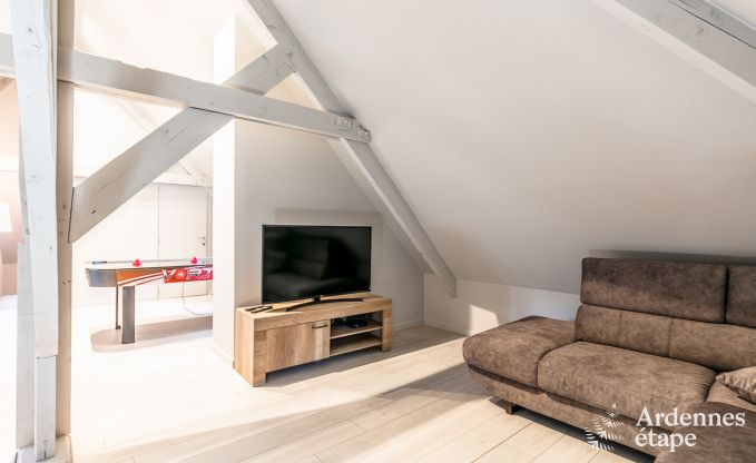 Villa de luxe au c�ur de Houffalize : maison de vacances pour 24 personnes avec sauna, jacuzzi et salle de jeux en Ardenne