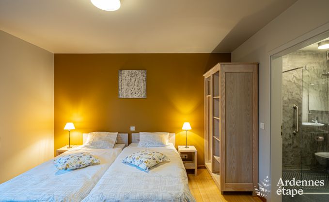 villa de luxe � Houffalize : h�bergement pour 18 personnes avec piscine, sauna et jardin priv� en Ardenne