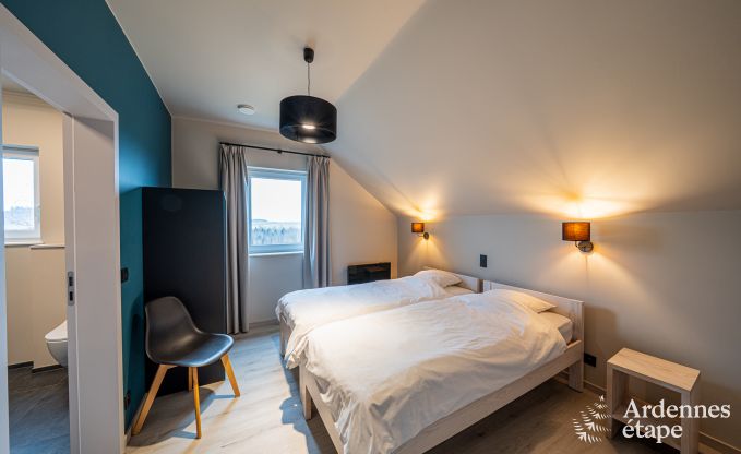 villa de luxe � Houffalize : h�bergement pour 18 personnes avec piscine, sauna et jardin priv� en Ardenne