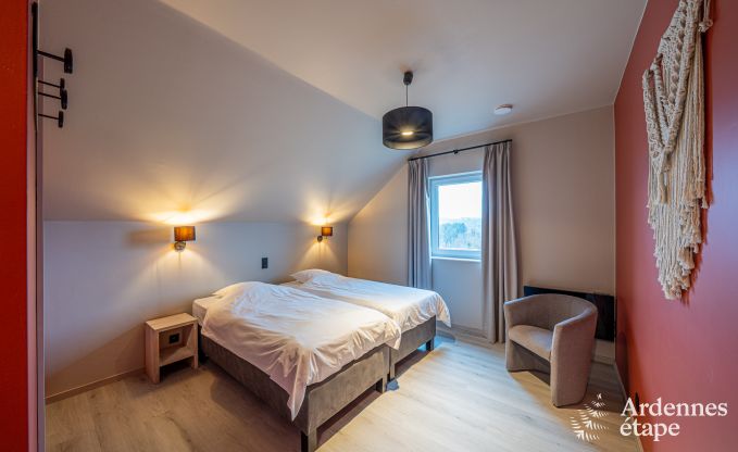 Villa de luxe  Houffalize : hbergement pour 22 personnes avec piscine, sauna et jardin en Ardenne
