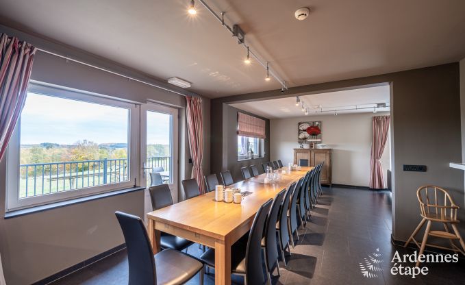 Villa de luxe  Houffalize : hbergement pour 22 personnes avec piscine, sauna et jardin en Ardenne