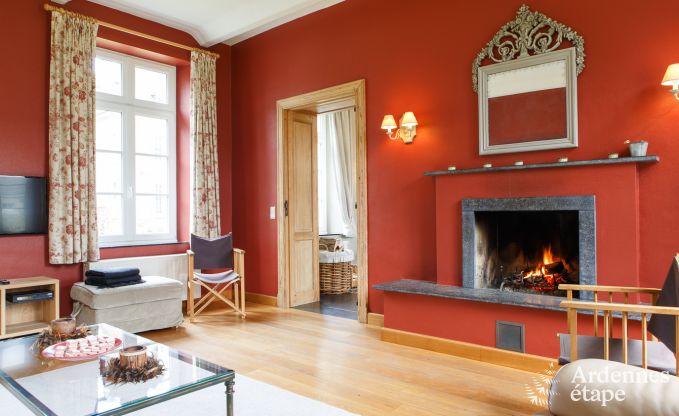 Elegante dpendance de chteau  Libin pour 14 personnes en Ardenne