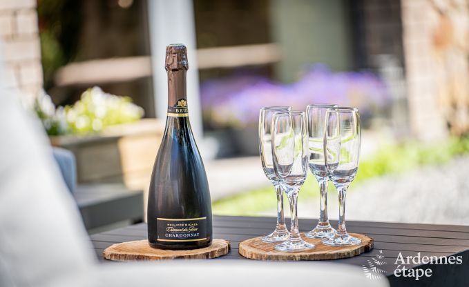 Grande maison de vacances  Libin pour 15 personnes avec salles de bains prives et cuisine professionnelle