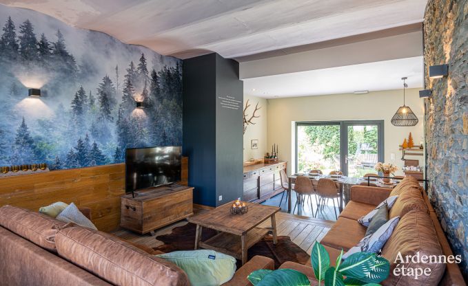 Grande maison de vacances  Libin pour 15 personnes avec salles de bains prives et cuisine professionnelle