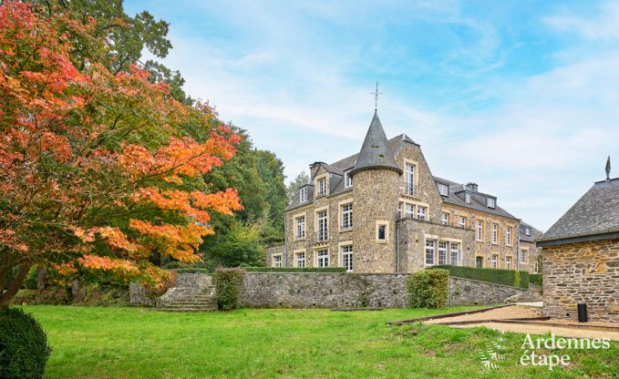 Chteau  Libin : sjour lgant pour 40 personnes avec des quipements tendus