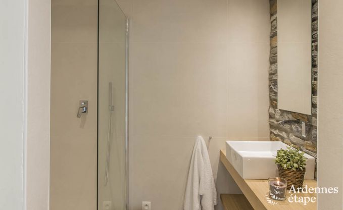 Maison de vacances pour 15 personnes � Libramont avec piscine int�rieure, sauna et jardin priv� au bord de l'eau