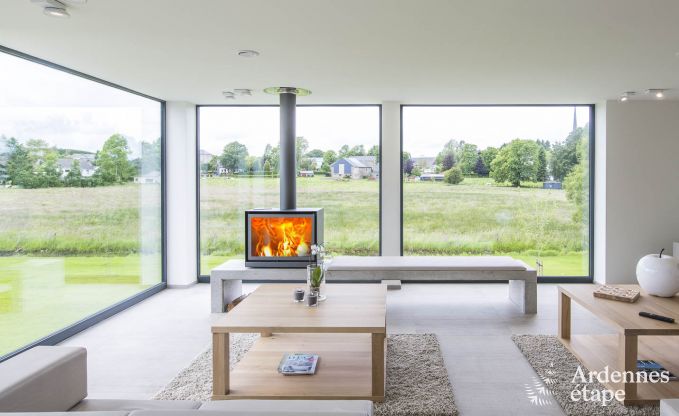 Maison de vacances pour 15 personnes � Libramont avec piscine int�rieure, sauna et jardin priv� au bord de l'eau