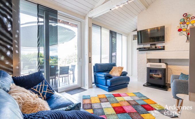 Sjour romantique  Lierneux en Ardenne : Charmante maison de vacances avec grand jacuzzi, sauna et piscine pour couple