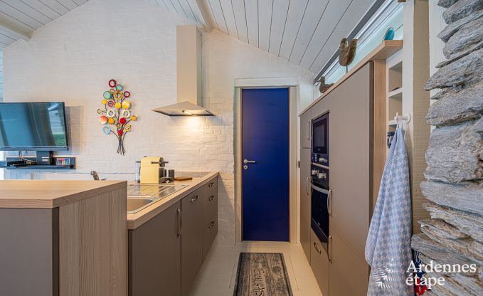 Sjour romantique  Lierneux en Ardenne : Charmante maison de vacances avec grand jacuzzi, sauna et piscine pour couple