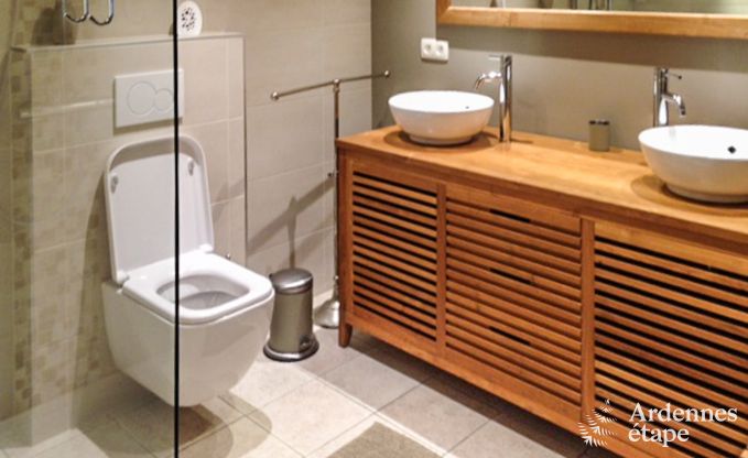 Grande maison de vacances pour 8 personnes  Malmedy avec 4 chambres, sauna, chemine et jardin priv