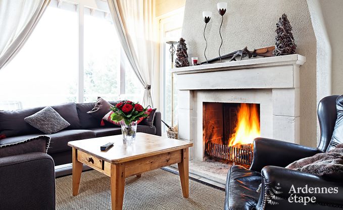 Grande maison de vacances pour 8 personnes  Malmedy avec 4 chambres, sauna, chemine et jardin priv