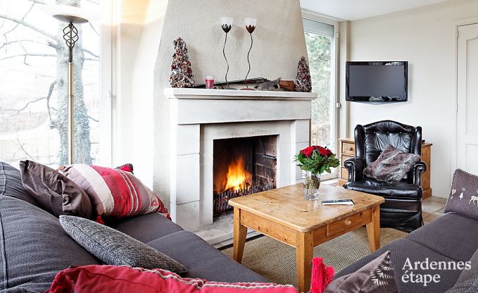 Grande maison de vacances pour 8 personnes  Malmedy avec 4 chambres, sauna, chemine et jardin priv