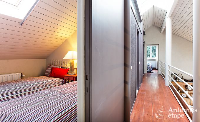 Grande maison de vacances pour 8 personnes  Malmedy avec 4 chambres, sauna, chemine et jardin priv