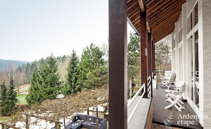 Grande maison de vacances pour 8 personnes  Malmedy avec 4 chambres, sauna, chemine et jardin priv