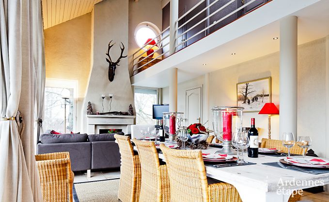 Grande maison de vacances pour 8 personnes  Malmedy avec 4 chambres, sauna, chemine et jardin priv