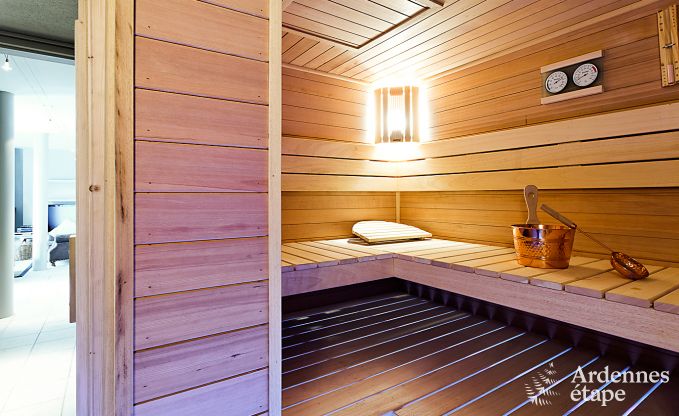 Grande maison de vacances pour 8 personnes  Malmedy avec 4 chambres, sauna, chemine et jardin priv