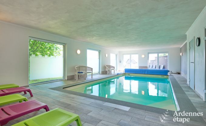Maison de vacances � Malmedy avec piscine int�rieure pour 13 personnes en Ardenne