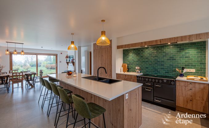 Maison de vacances familiale  Malmedy pour 14 personnes avec pole, billard et grand jardin priv