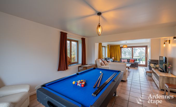 Maison de vacances familiale  Malmedy pour 14 personnes avec pole, billard et grand jardin priv