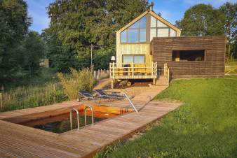 Maison de vacances contemporaine à louer en Ardenne, pour 4/5 personnes