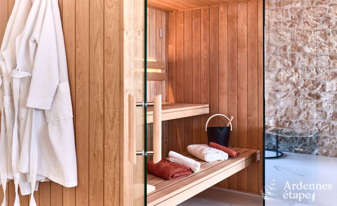 Maison de vacances romantique  Marchin pour 2 personnes avec bien-tre priv et vue magnifique