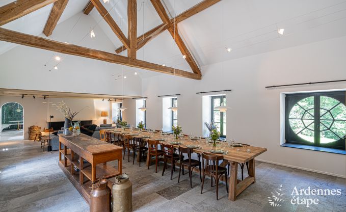 Maison de vacances � Maredsous pour 18 personnes en Ardenne