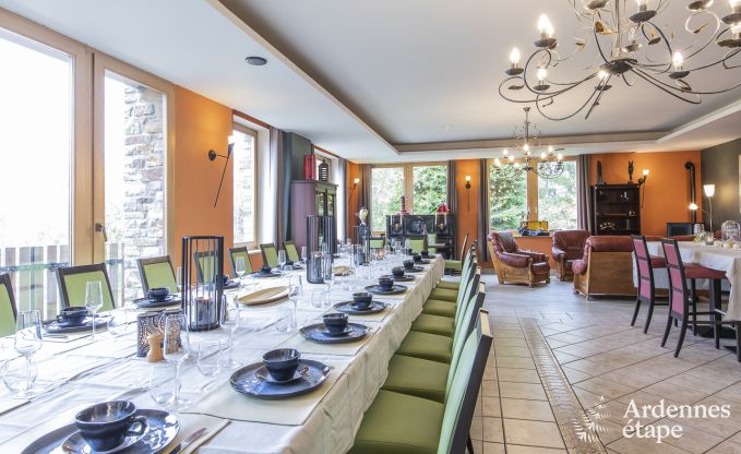 Escapade en pleine nature en Ardenne : Villa spacieuse � Houffalize (Nadrin) pour 18 personnes avec nombreux �quipements et services, animaux bienvenus