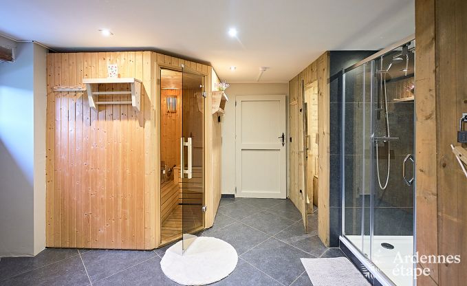Maison de vacances � Onhaye avec piscine, jacuzzi, sauna et salles de jeux pour 14 personnes pr�s de Dinant