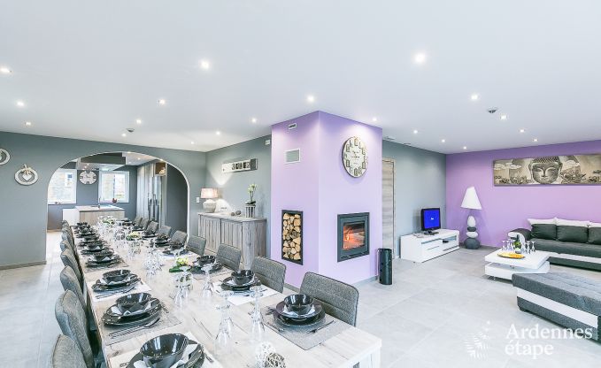 Maison de vacances avec piscine, wellness et de nombreux jeux, � Paliseul pour 28 personnes en Ardenne