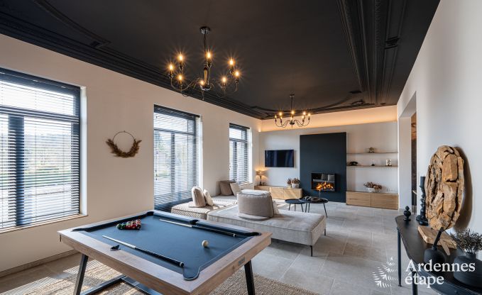 Maison de vacances moderne � Paliseul pour 14 personnes avec piscine et salle de jeux � Redu en Ardenne