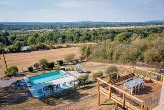 Maison de vacances 6 personnes avec piscine à Romedenne