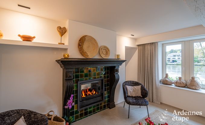 Exceptionnelle maison de charme  Profondeville pour 4 personnes avec jacuzzi, cabine infrarouge et ponton sur la Meuse