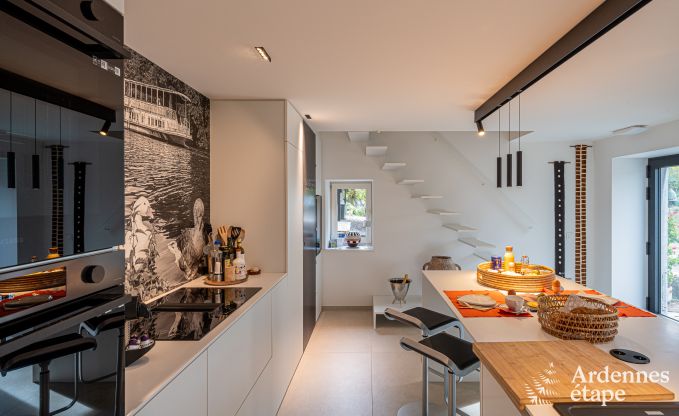 Exceptionnelle maison de charme  Profondeville pour 4 personnes avec jacuzzi, cabine infrarouge et ponton sur la Meuse