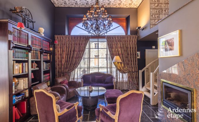 Villa haut de gamme  Redu, Ardenne, 9 personnes, piscine extrieure, sauna, hammam, jacuzzi intrieur et extrieur, jardin priv, quipements complets