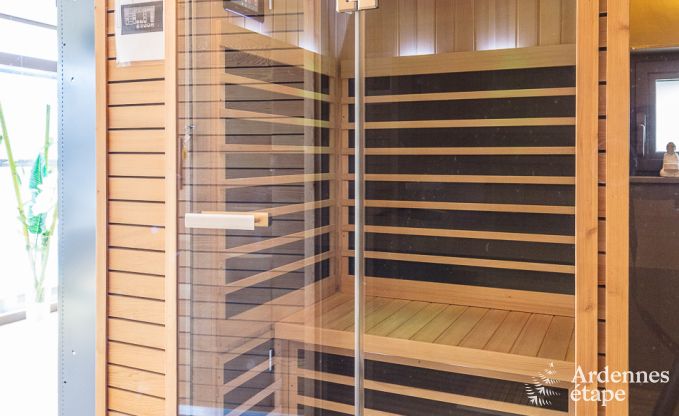 Villa haut de gamme  Redu, Ardenne, 9 personnes, piscine extrieure, sauna, hammam, jacuzzi intrieur et extrieur, jardin priv, quipements complets