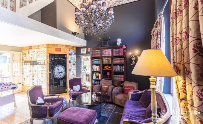 Villa haut de gamme � Redu, Ardenne, 9 personnes, piscine ext�rieure, sauna, hammam, jacuzzi int�rieur et ext�rieur, jardin priv�, �quipements complets