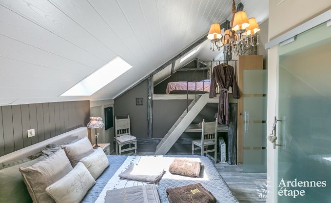 Villa haut de gamme � Redu, Ardenne, 9 personnes, piscine ext�rieure, sauna, hammam, jacuzzi int�rieur et ext�rieur, jardin priv�, �quipements complets