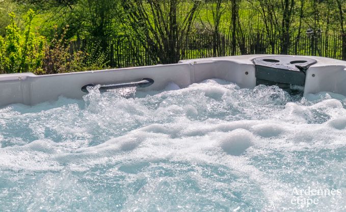 Villa haut de gamme � Redu, Ardenne, 9 personnes, piscine ext�rieure, sauna, hammam, jacuzzi int�rieur et ext�rieur, jardin priv�, �quipements complets