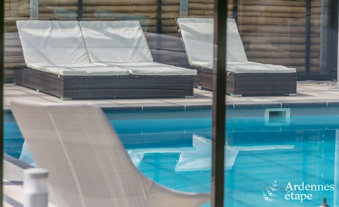 Villa haut de gamme � Redu, Ardenne, 9 personnes, piscine ext�rieure, sauna, hammam, jacuzzi int�rieur et ext�rieur, jardin priv�, �quipements complets
