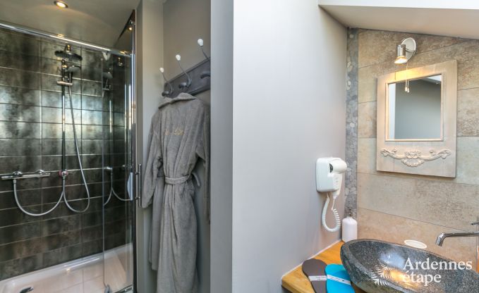 Villa haut de gamme � Redu, Ardenne, 9 personnes, piscine ext�rieure, sauna, hammam, jacuzzi int�rieur et ext�rieur, jardin priv�, �quipements complets
