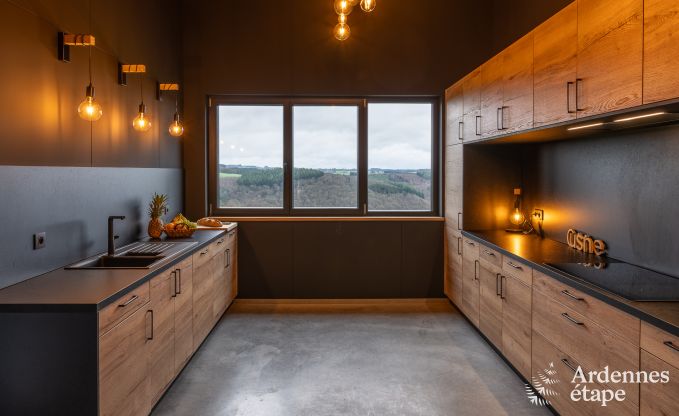 Villa moderne � Rochehaut : h�bergement spacieux pour 12 personnes avec jardin priv� et bain � remous