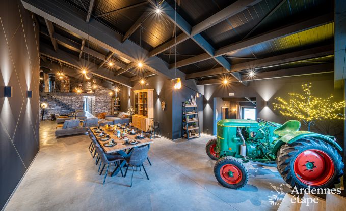 Villa moderne � Rochehaut : h�bergement spacieux pour 12 personnes avec jardin priv� et bain � remous