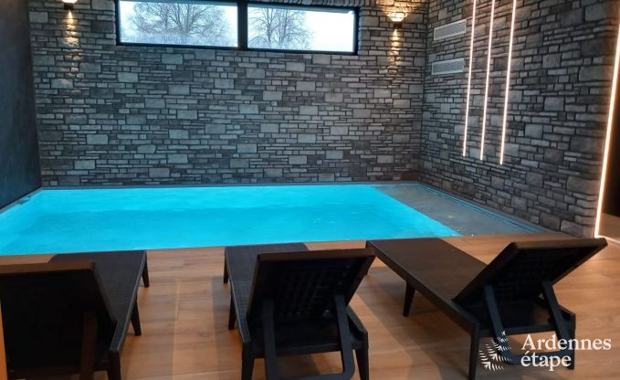 Luxe � Rochehaut : h�bergement spacieux pour 14 personnes avec piscine int�rieure et splendide vue